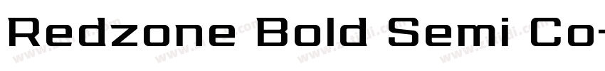 Redzone Bold Semi Co字体转换